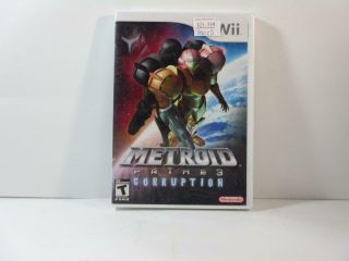 Rare Vintage Hard To Find Wii Metroid Prime 3 Corruption Complete And