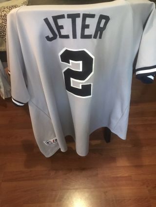 Derek Jeter 2 York Yankees Road Jersey - Men 