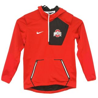 Ohio State Buckeyes Nike Vapor Speed Fly Rush Half - Zip Jacket Red Men’s Size S