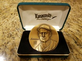 Ted Williams Bronze Medallion/coin By Armand Lamontagne 3 " Diameter 97/2,  500
