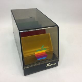 Apple Computer Floppy Disk Storage Case Box Microdex Vintage