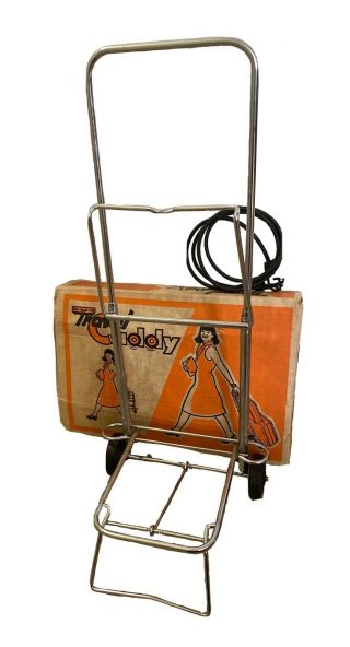 Vintage Travel Caddy Luggage Cart Consumer Display Corp Usa Made