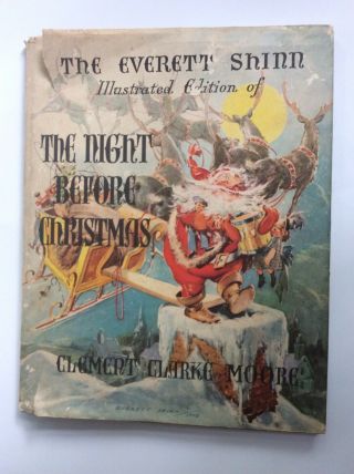 The Night Before Christmas 1942 1st Edition E.  Shinn Illustrations Winston Hc Dj