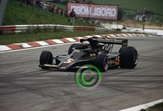 Racing 35mm Slide,  F1 Mario Andretti - Lotus 78 1977 Austria Formula 1