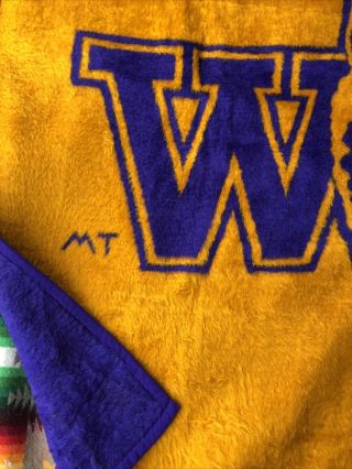Biederlack USA Made Blanket University Washington UW Huskies 50”x60” 3