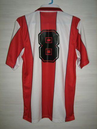 8 Stoke City Fc 1996 - 97 Home Shirt Asics Jersey Soccer Size M