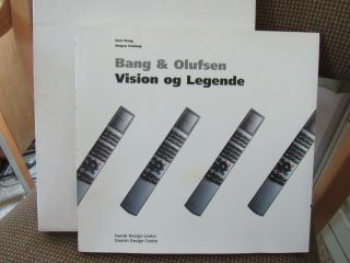 Bang & Olusen B&o " Vision & Legend " Book.  First Printing.  2000.  Danish Design