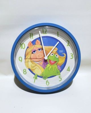 Vintage 1980 Picco Quartz Miss Piggy & Kermit The Frog Muppets Wall Clock