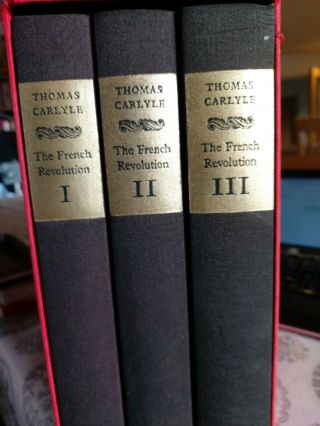 The Folio Society 3 Volume Set The French Revolution Thomas Carlyle Vg