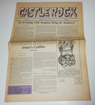 Stephen Horror King / Castle Rock The Stephen King Newsletter Volume 1 No 5 1st