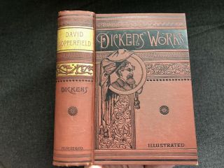 Vintage Dickens Book 1883 David Copperfield Illustrated Hurst & Co Fine