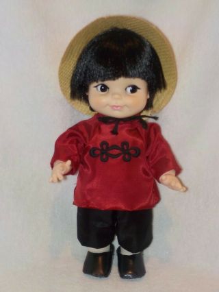 11 " Vintage Effanbee Half Pint Oriental Doll