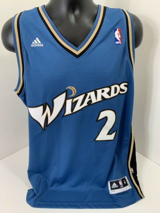 Washington Wizards 2 John Wall Adidas Nba Basketball Jersey Size Medium,  2 "