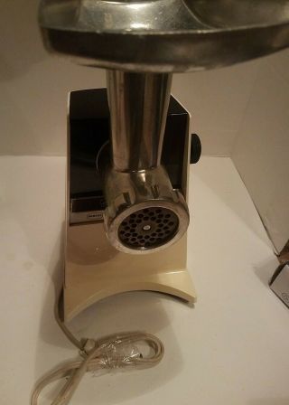 Vintage Hamilton Beach Scovill Gourmet Center With Meat Grinder Model Number.