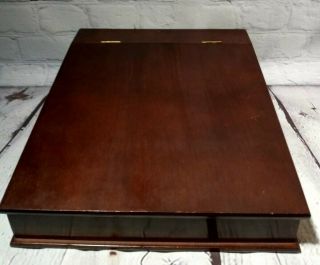 The Bombay Co.  Vintage Dark Wood Slant Top,  Lap Desk,  Writing Desk,  Dorm