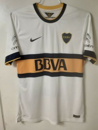 Nike 14/15 Boca Juniors Away Match Version Jersey With Authentic 10 Carlos.
