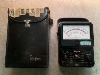 Vintage Simpson (260) Volt - Ohm - Milliammeter With Case