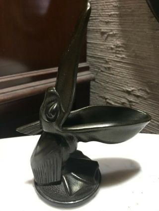 Vintage Cast Iron Pelican Pipe Holder " Made By Dodge "
