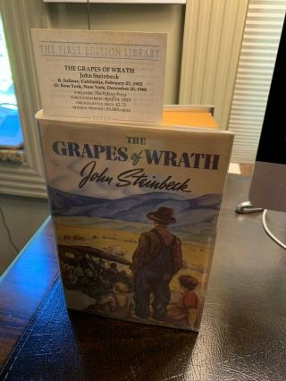 John Steinbeck - The Grapes Of Wrath First Edition Library In S/c