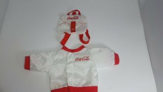 Vintage Coca Cola Baby Doll 16 " - 18 " Outfit Red And White Rare Fits Cabbage