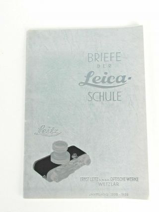 , Vintage " Briefe Der Leica Schule " Sales Brochure Written In German