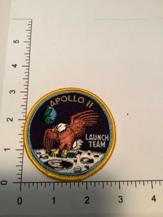 Vintage Rare Apollo 11 Launch Team Patch