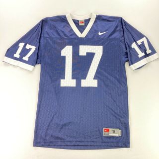 Vtg Penn State Nittany Lions Nike Football Jersey 17 Blue • Small