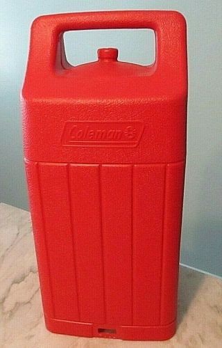 Vintage 1995 Coleman Lantern Red Storage Carrying Case