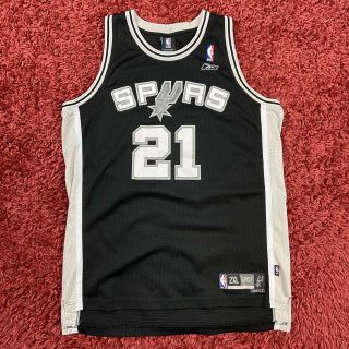 Reebok Nba San Antonio Spurs Tim Duncan 21 Basketball Swingman Jersey 2xl