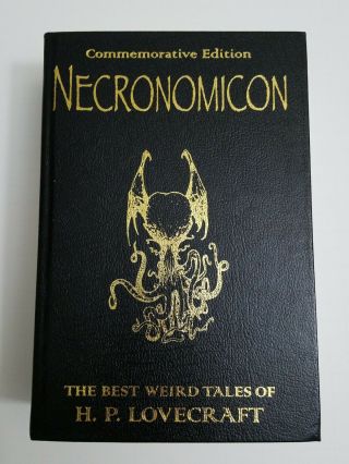 Necronomicon By H.  P.  Lovecraft Commemorative Deluxe Leather Bound Hardcover