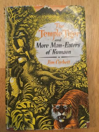 The Temple Tiger Jim Corbett Hc 2nd Print 1955