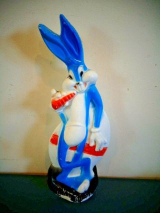 Vintage Bugs Bunny On Easter Egg Blow Mold Figure Warner Bros
