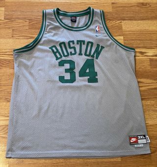 Vintage Nike Paul Pierce White Boston Celtics Nba Swingman Basketball Jersey 3xl