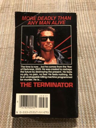 The Terminator FIRST EDITION Paperback Book Randall Frakes Bill Wisher 2