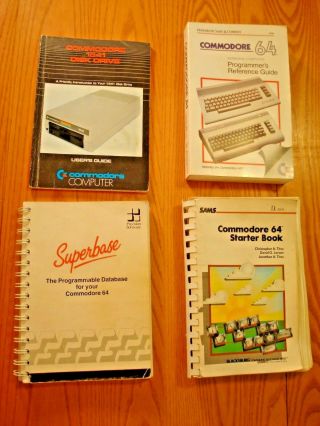 Instrucational Manuals For Vintage Commodore 64 And 1541 Disk Drive.