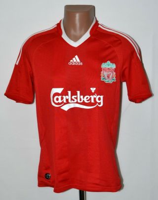 Liverpool 2008/2010 Home Football Shirt Jersey Adidas Size S Adult