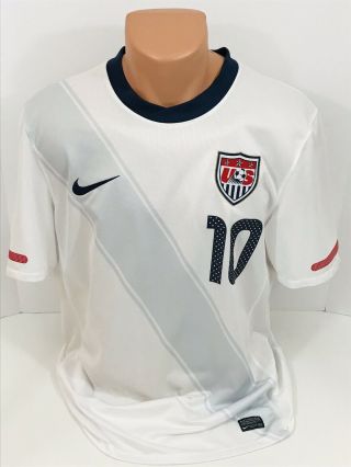 Nike Dri Fit Mens Size Med Usa Soccer Authentic 10 Donovan Jersey 003771852