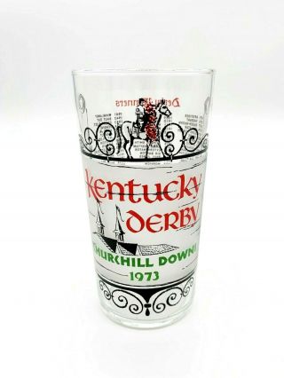 1973 Kentucky Derby Glass Secretariat Won Triple Crown