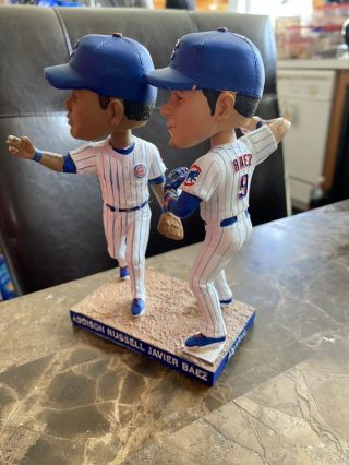 2017 Chicago Cubs Javier Baez/Addison Russell Turning Two Bobblehead 7/5/17 SGA 3