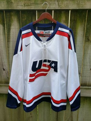 Nike Usa National Team Hockey Jersey 2002 Men 