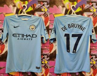 Kevin De Bruyne Manchester City Fc Football Shirt Soccer Jersey Top Mens Size S