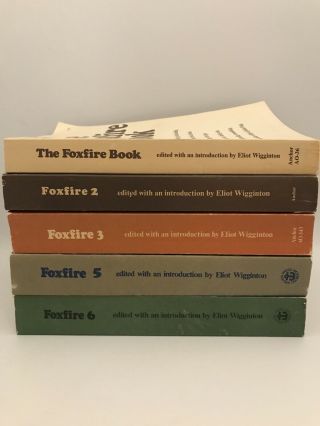 Set Of Vintage Foxfire Books 1,  2 3,  5 & 6 Anchor Books 1970s