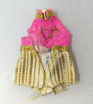 Rare VTG Topper Dawn Diana Pippa Doll Fashions Pink & Gold Majorette Jumper 2