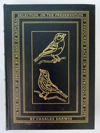 On The Origin Of Species By Charles Darwin,  Easton Press,  Bound In Black Leather