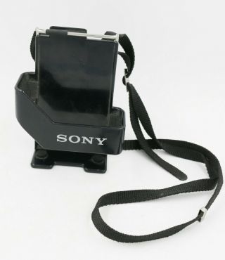 Vtg Sony Wm - 2 Walkman Ii Belt Clip Holder Case W Carrying Strap
