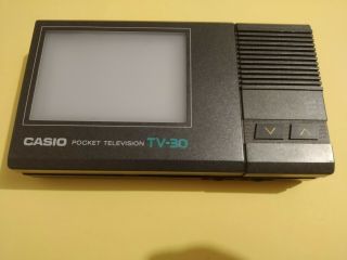 Vintage Casio Tv - 30s Pocket Lcd Television 1980s