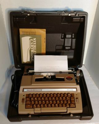 Vintage Smith - Corona 3l Sterling Cartridge Electric Typewriter Machine W Case