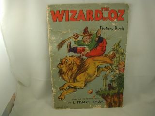 The Wizard Of Oz Picture Book L Frank Baum 1939 Percy Leason Illustrations