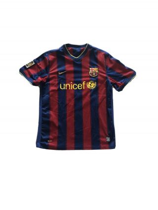 Fc Barcelona Jersey Shirt 2009/2010 Home Men 