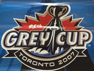 CFL 95th Grey Cup Toronto 2007 Large Pennant Banner 70 